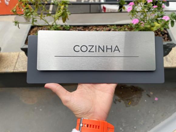 Placa de Identificação de Sala - Modelo Ardósia