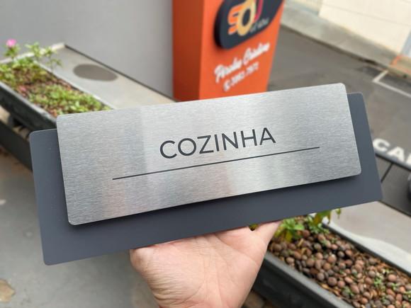 Placa de Identificação de Sala - Modelo Ardósia