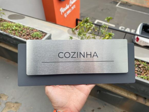 Placa de Identificação de Sala - Modelo Ardósia