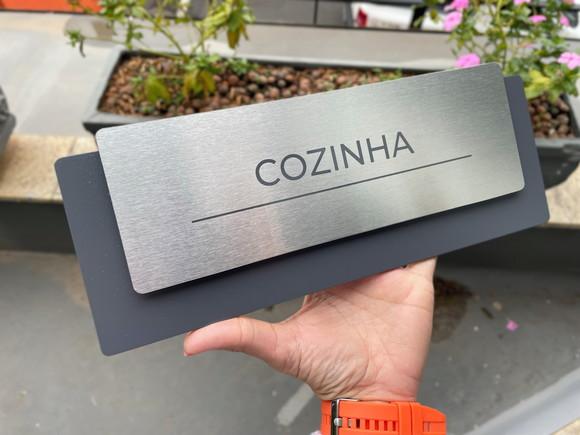 Placa de Identificação de Sala - Modelo Ardósia