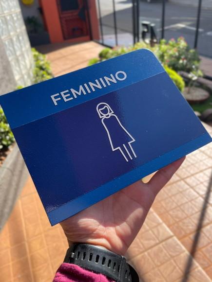 Placa de Identificação de Sala - Modelo Caulim 20x15
