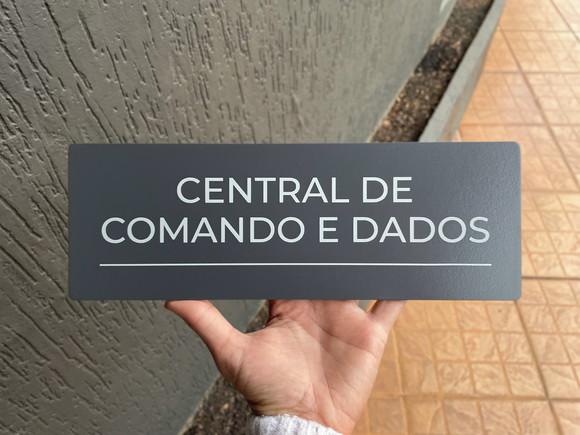 Placa de Identificação de Sala - Modelo Caulim 33x11,5