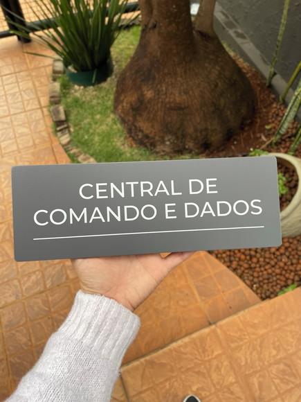 Placa de Identificação de Sala - Modelo Caulim 33x11,5