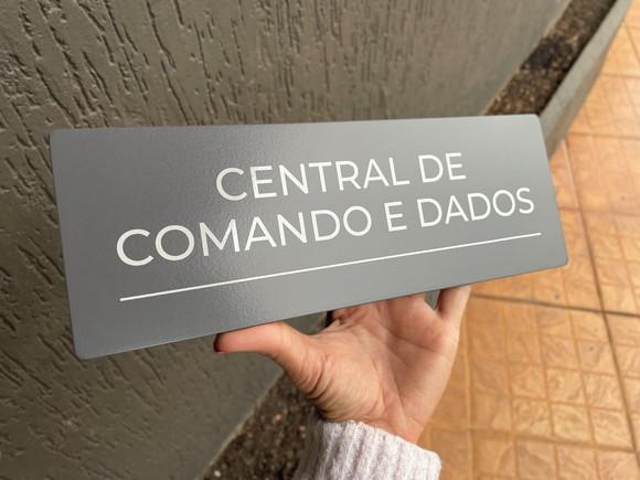 Placa de Identificação de Sala - Modelo Caulim 33x11,5