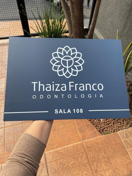 Placa de Identificação de Sala - Modelo Caulim 42x30