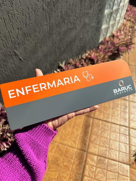 Placa de Identificação de Sala - Modelo Caulim Personalizado