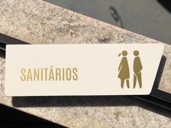 Placa de Identificação de Sala - Modelo Caulim Personalizado