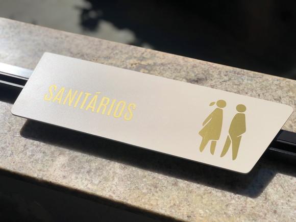 Placa de Identificação de Sala - Modelo Caulim Personalizado