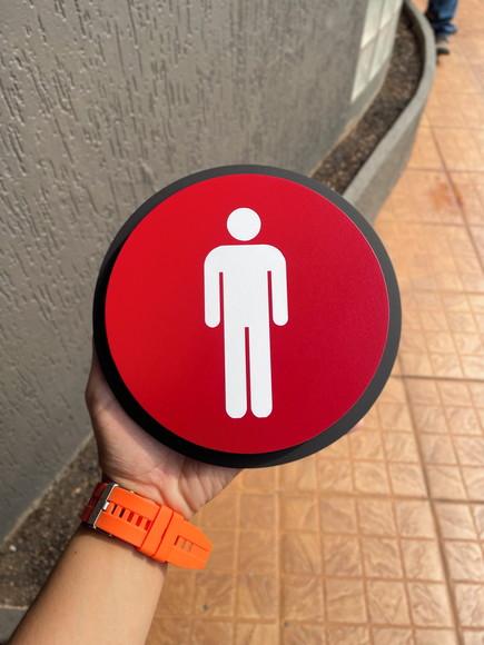 Placa de Identificação de Sala - Modelo Citrino