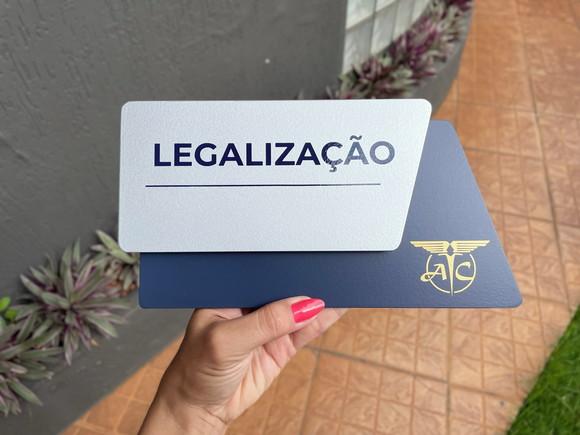 Placa de Identificação de Sala - Modelo Cianita