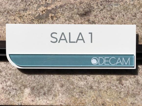 Placa de Identificação de Sala - Modelo Esmeralda