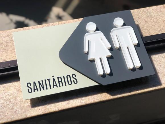 Placa de Identificação de Sala - Modelo Fluorita