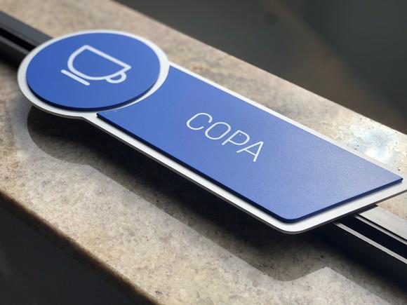 Placa de Identificação de Sala - Modelo Jaspe