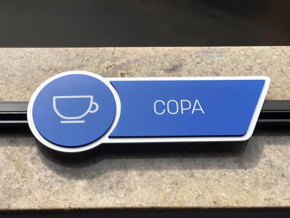 Placa de Identificação de Sala - Modelo Jaspe