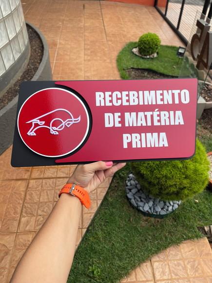 Placa de Identificação de Sala - Modelo Jaspe 45x20