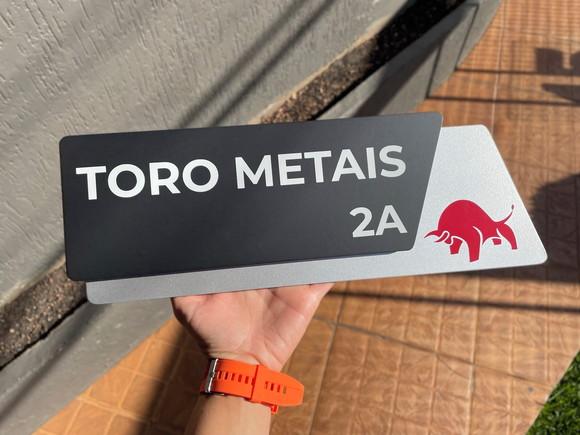 Placa de Identificação de Sala - Modelo Onix