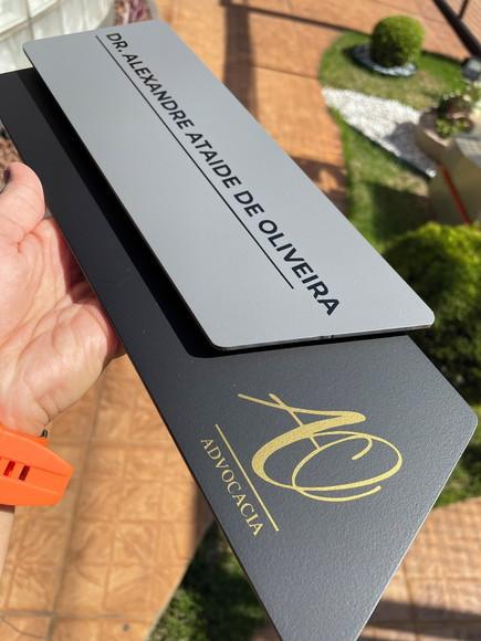 Placa de Identificação de Sala - Modelo Onix