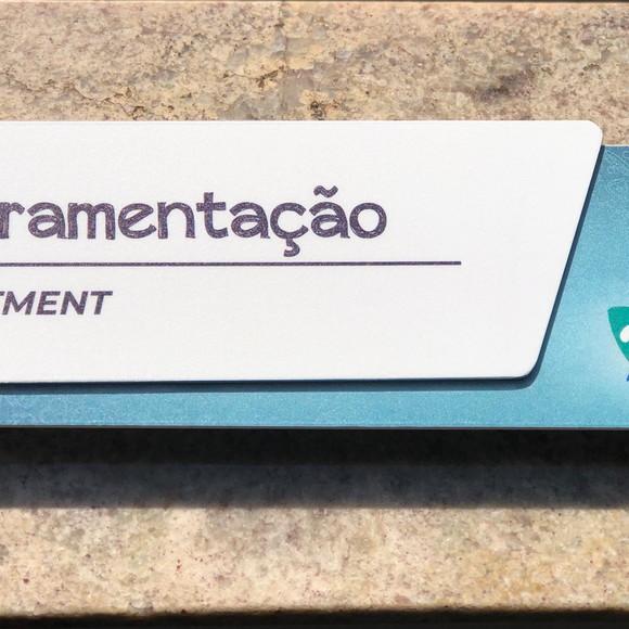 Placa de Identificação de Sala - Modelo Onix