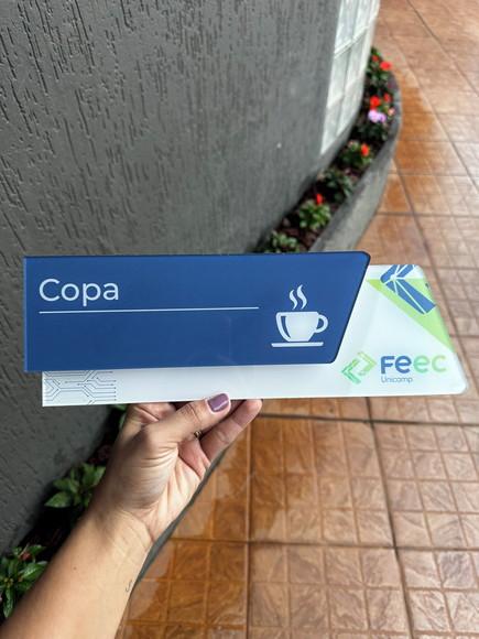 Placa de Identificação de Sala - Modelo Onix Acrílico