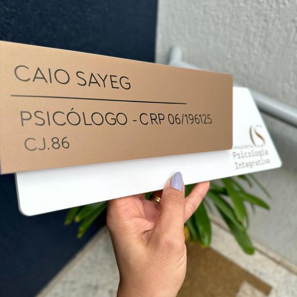 Placa de Identificação de Sala - Modelo Onix Acrílico