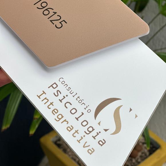 Placa de Identificação de Sala - Modelo Onix Acrílico