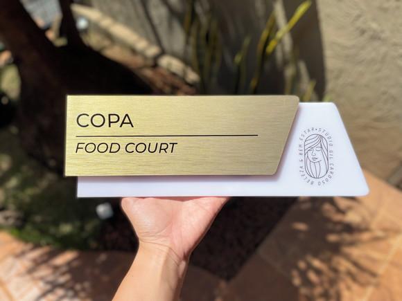 Placa de Identificação de Sala - Modelo Onix Acrílico