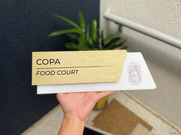 Placa de Identificação de Sala - Modelo Onix Acrílico