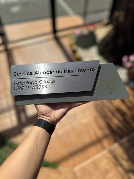Placa de Identificação de Sala - Modelo Onix Inox