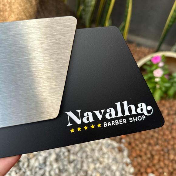 Placa de Identificação de Sala - Modelo Onix Inox
