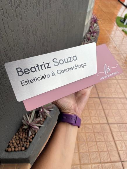 Placa de Identificação de Sala - Modelo Onix Inox