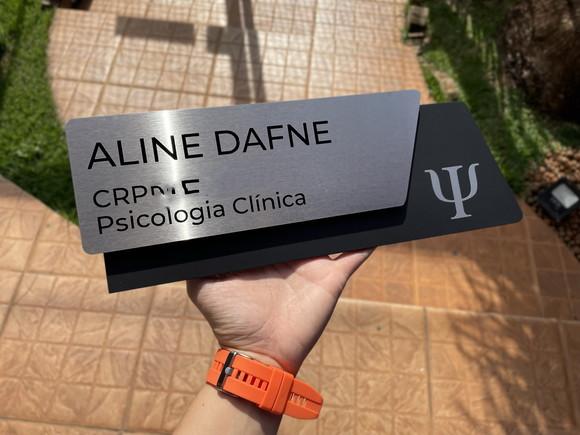 Placa de Identificação de Sala - Modelo Onix Inox