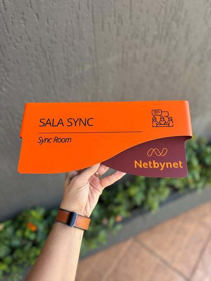Placa de Identificação de Sala - Modelo Sodalita
