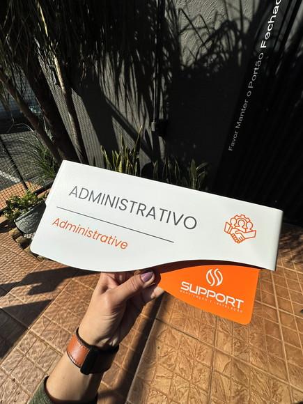 Placa de Identificação de Sala - Modelo Sodalita