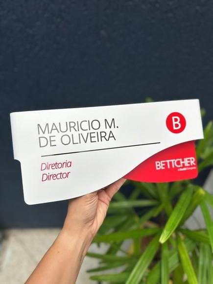 Placa de Identificação de Sala - Modelo Sodalita
