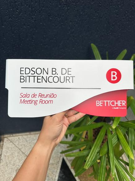 Placa de Identificação de Sala - Modelo Sodalita
