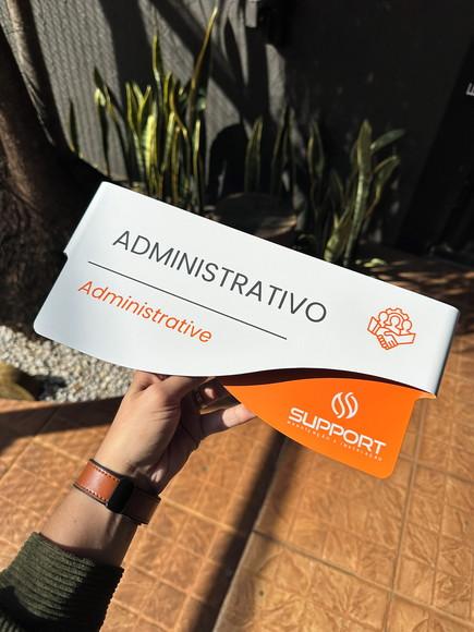 Placa de Identificação de Sala - Modelo Sodalita