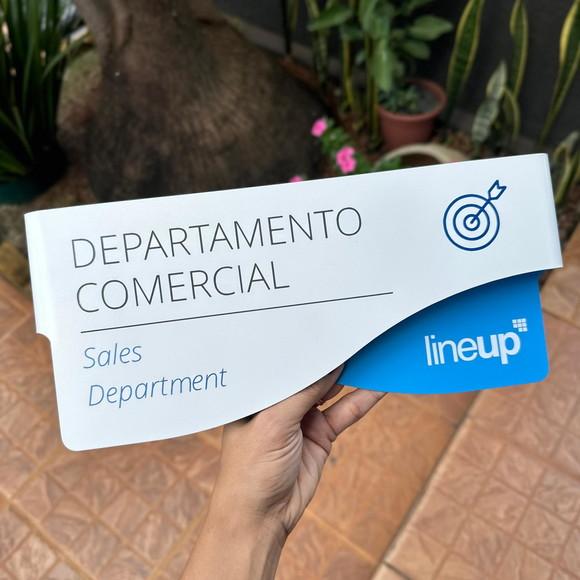 Placa de Identificação de Sala - Modelo Sodalita