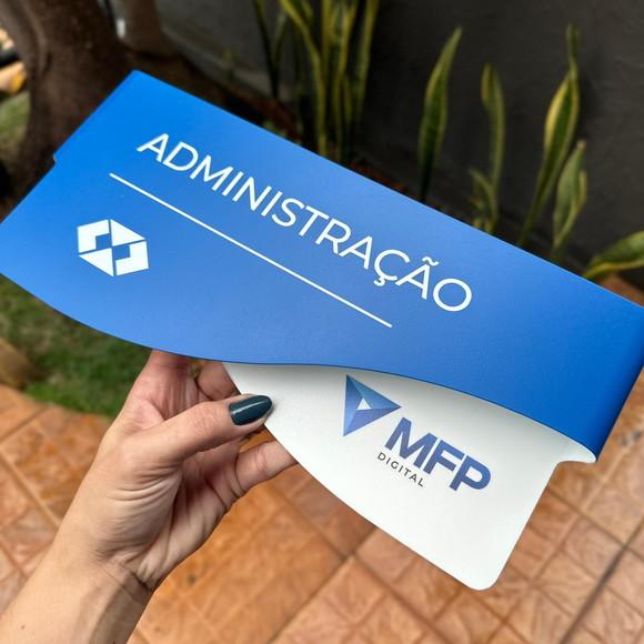 Placa de Identificação de Sala - Modelo Sodalita