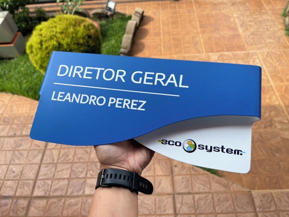 Placa de Identificação de Sala - Modelo Sodalita