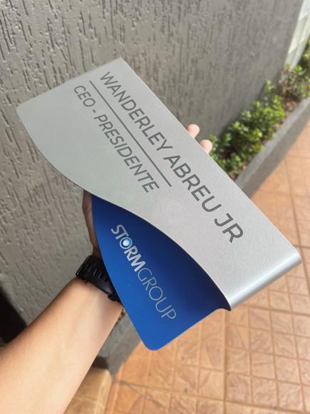 Placa de Identificação de Sala - Modelo Sodalita