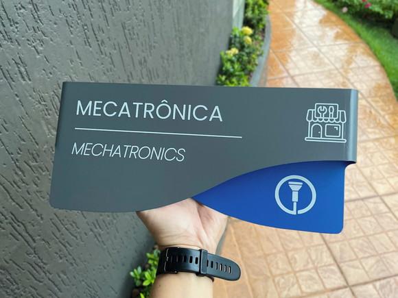 Placa de Identificação de Sala - Modelo Sodalita