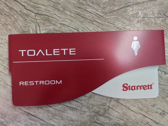 Placa de Identificação de Sala - Modelo Sodalita