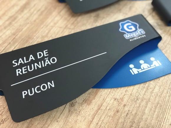 Placa de Identificação de Sala - Modelo Sodalita