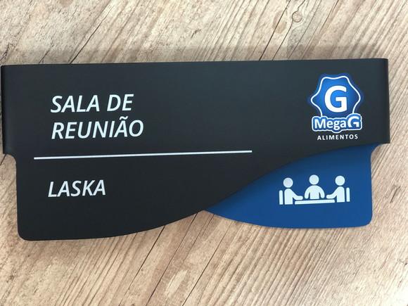 Placa de Identificação de Sala - Modelo Sodalita