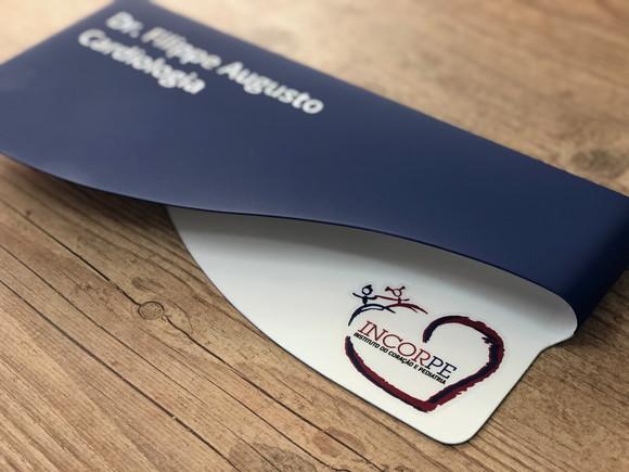 Placa de Identificação de Sala - Modelo Sodalita