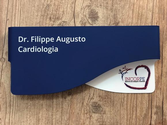 Placa de Identificação de Sala - Modelo Sodalita