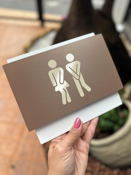Placa de Identificação de Sala - Modelo Topázio 20x16