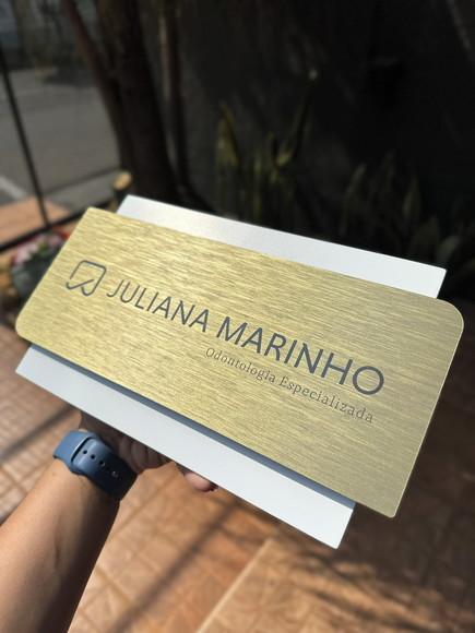 Placa de Identificação de Sala - Modelo Topázio 17x13