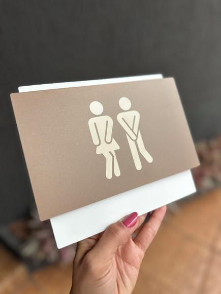 Placa de Identificação de Sala - Modelo Topázio 20x16