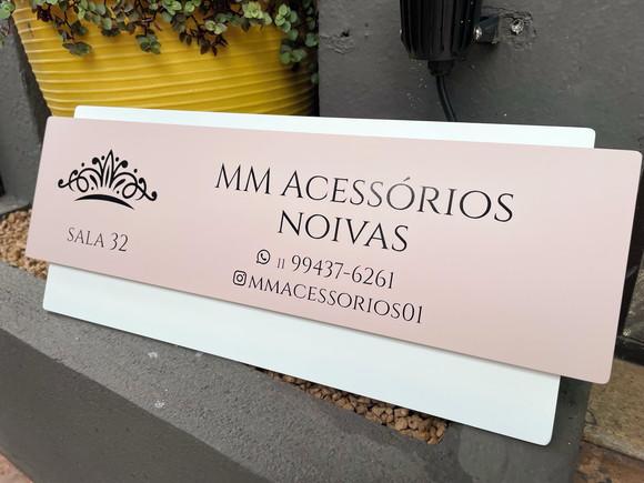 Placa de Identificação de Sala - Modelo Topázio 50x20